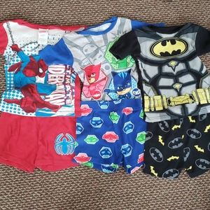 3 pairs of boys pajamas